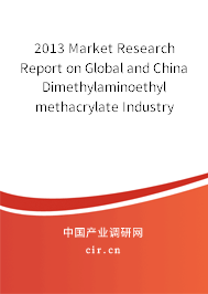 2013 Market Research Report on Global and China Dimethylaminoethyl methacrylate Industry 2013 Market Research Report on Global and China Dimethylaminoethyl methacrylate Industry