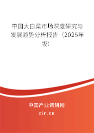 中國大白菜市場深度研究與發(fā)展趨勢分析報告（2025年版）
