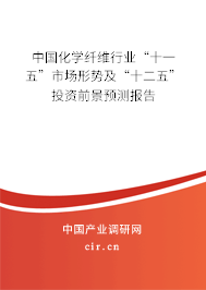 中國(guó)化學(xué)纖維行業(yè)“十一五”市場(chǎng)形勢(shì)及“十二五”投資前景預(yù)測(cè)報(bào)告 中國(guó)化學(xué)纖維行業(yè)“十一五”市場(chǎng)形勢(shì)及“十二五”投資前景預(yù)測(cè)報(bào)告