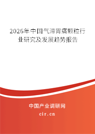 2026年中國氣滯胃痛顆粒行業(yè)研究及發(fā)展趨勢報告 2026年中國氣滯胃痛顆粒行業(yè)研究及發(fā)展趨勢報告
