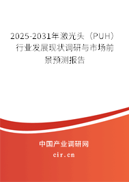 2025-2031年激光頭(PUH)行業(yè)發(fā)展現(xiàn)狀調(diào)研與市場前景預(yù)測報(bào)告 2025-2031年激光頭(PUH)行業(yè)發(fā)展現(xiàn)狀調(diào)研與市場前景預(yù)測報(bào)告