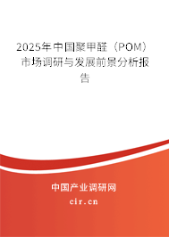 2025年中國聚甲醛（POM）市場調(diào)研與發(fā)展前景分析報告