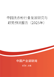 中國洗衣粉行業(yè)發(fā)展研究與趨勢預(yù)測報告(2025年) 中國洗衣粉行業(yè)發(fā)展研究與趨勢預(yù)測報告(2025年)