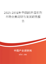 2025-2031年中國超聲造影劑市場全面調(diào)研與發(fā)展趨勢報(bào)告