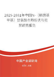2025-2031年中國N-（膦?；谆└拾彼崾袌霈F(xiàn)狀與前景趨勢報(bào)告