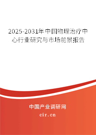 2025-2031年中國物理治療中心行業(yè)研究與市場前景報告