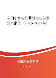 中國小水電行業(yè)研究與前景分析報告（2026-2032年）