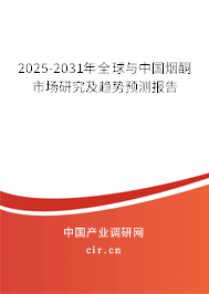 2025-2031年全球與中國(guó)煙酮市場(chǎng)研究及趨勢(shì)預(yù)測(cè)報(bào)告