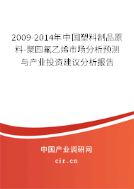 2009-2014年中國塑料制品原料-聚四氟乙烯市場分析預測與產(chǎn)業(yè)投資建議分析報告