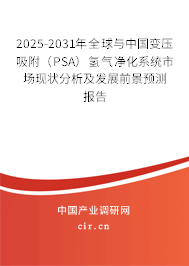 2025-2031年全球與中國變壓吸附（PSA）氫氣凈化系統(tǒng)市場現(xiàn)狀分析及發(fā)展前景預(yù)測報(bào)告