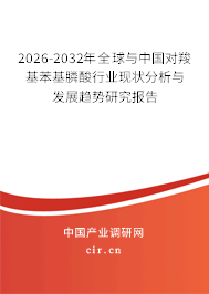 2026-2032年全球與中國對羧基苯基膦酸行業(yè)現(xiàn)狀分析與發(fā)展趨勢研究報(bào)告