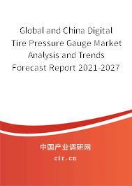 Global and China Digital Tire Pressure Gauge Market Analysis and Trends Forecast Report 2021-2027 Global and China Digital Tire Pressure Gauge Market Analysis and Trends Forecast Report 2021-2027