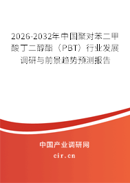 2026-2032年中國(guó)聚對(duì)苯二甲酸丁二醇酯(PBT)行業(yè)發(fā)展調(diào)研與前景趨勢(shì)預(yù)測(cè)報(bào)告 2026-2032年中國(guó)聚對(duì)苯二甲酸丁二醇酯(PBT)行業(yè)發(fā)展調(diào)研與前景趨勢(shì)預(yù)測(cè)報(bào)告