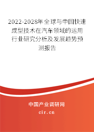 2022-2028年全球與中國快速成型技術(shù)在汽車領域的運用行業(yè)研究分析及發(fā)展趨勢預測報告