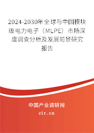 2024-2030年全球與中國模塊級電力電子(MLPE)市場深度調查分析及發(fā)展前景研究報告 2024-2030年全球與中國模塊級電力電子(MLPE)市場深度調查分析及發(fā)展前景研究報告