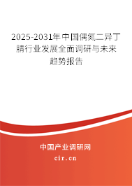 2025-2031年中國偶氮二異丁腈行業(yè)發(fā)展全面調(diào)研與未來趨勢報(bào)告
