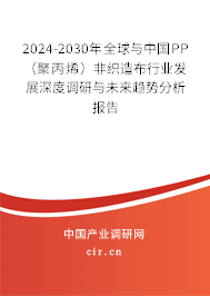 2024-2030年全球與中國(guó)PP(聚丙烯)非織造布行業(yè)發(fā)展深度調(diào)研與未來(lái)趨勢(shì)分析報(bào)告 2024-2030年全球與中國(guó)PP(聚丙烯)非織造布行業(yè)發(fā)展深度調(diào)研與未來(lái)趨勢(shì)分析報(bào)告