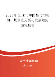 2026年全球與中國整馬力電機(jī)市場調(diào)查分析與發(fā)展趨勢研究報(bào)告