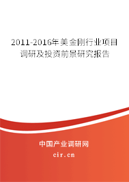2011-2016年美金剛行業(yè)項(xiàng)目調(diào)研及投資前景研究報(bào)告