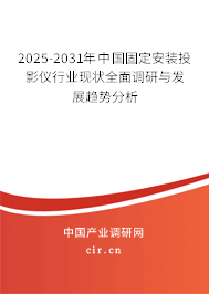 2025-2031年中國固定安裝投影儀行業(yè)現(xiàn)狀全面調(diào)研與發(fā)展趨勢分析