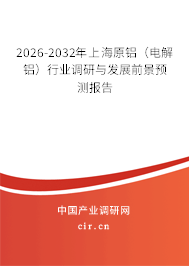 2026-2032年上海原鋁（電解鋁）行業(yè)調研與發(fā)展前景預測報告