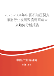 2025-2031年中國石油壓裂支撐劑行業(yè)發(fā)展深度調(diào)研與未來趨勢分析報告