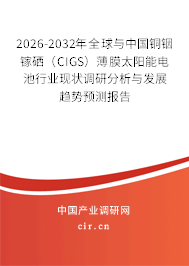 2026-2032年全球與中國銅銦鎵硒(CIGS)薄膜太陽能電池行業(yè)現(xiàn)狀調(diào)研分析與發(fā)展趨勢預(yù)測報告 2026-2032年全球與中國銅銦鎵硒(CIGS)薄膜太陽能電池行業(yè)現(xiàn)狀調(diào)研分析與發(fā)展趨勢預(yù)測報告