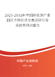 2025-2031年中國(guó)新能源產(chǎn)業(yè)園區(qū)市場(chǎng)現(xiàn)狀全面調(diào)研與發(fā)展趨勢(shì)預(yù)測(cè)報(bào)告