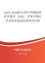 2025-2031年全球與中國(guó)合成孔徑雷達(dá)（SAR）衛(wèi)星市場(chǎng)現(xiàn)狀調(diào)研及發(fā)展前景預(yù)測(cè)分析