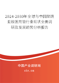2024-2030年全球與中國聚酰亞胺醫(yī)用管行業(yè)現(xiàn)狀全面調(diào)研及發(fā)展趨勢分析報告