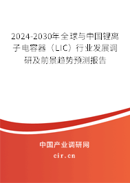 2024-2030年全球與中國鋰離子電容器（LIC）行業(yè)發(fā)展調(diào)研及前景趨勢預(yù)測報告