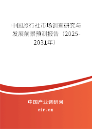 中國旅行社市場調(diào)查研究與發(fā)展前景預(yù)測報告(2025-2031年) 中國旅行社市場調(diào)查研究與發(fā)展前景預(yù)測報告(2025-2031年)