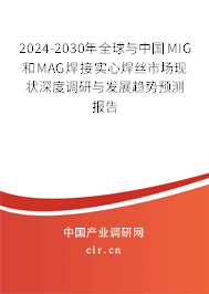 2024-2030年全球與中國MIG和MAG焊接實(shí)心焊絲市場現(xiàn)狀深度調(diào)研與發(fā)展趨勢預(yù)測報告