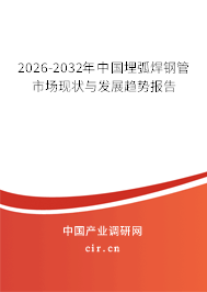 2026-2032年中國埋弧焊鋼管市場現(xiàn)狀與發(fā)展趨勢報告