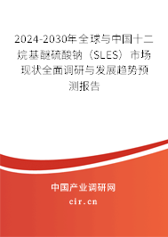 2024-2030年全球與中國十二烷基醚硫酸鈉（SLES）市場現(xiàn)狀全面調(diào)研與發(fā)展趨勢預(yù)測報(bào)告