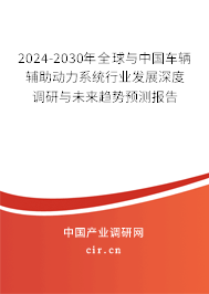 2024-2030年全球與中國車輛輔助動力系統(tǒng)行業(yè)發(fā)展深度調研與未來趨勢預測報告 2024-2030年全球與中國車輛輔助動力系統(tǒng)行業(yè)發(fā)展深度調研與未來趨勢預測報告