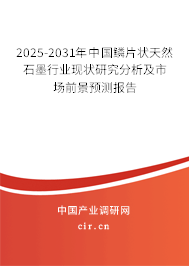 2025-2031年中國鱗片狀天然石墨行業(yè)現(xiàn)狀研究分析及市場前景預(yù)測報(bào)告
