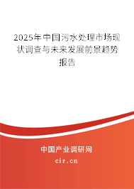 2025年中國(guó)污水處理市場(chǎng)現(xiàn)狀調(diào)查與未來發(fā)展前景趨勢(shì)報(bào)告 2025年中國(guó)污水處理市場(chǎng)現(xiàn)狀調(diào)查與未來發(fā)展前景趨勢(shì)報(bào)告