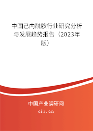 中國己內酰胺行業(yè)研究分析與發(fā)展趨勢報告（2023年版）