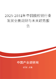2025-2031年中國腹腔鏡行業(yè)發(fā)展全面調(diào)研與未來趨勢報告