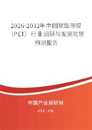 2026-2032年中國(guó)聚酯薄膜(PET)行業(yè)調(diào)研與發(fā)展前景預(yù)測(cè)報(bào)告 2026-2032年中國(guó)聚酯薄膜(PET)行業(yè)調(diào)研與發(fā)展前景預(yù)測(cè)報(bào)告