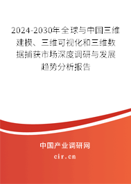 2024-2030年全球與中國(guó)三維建模、三維可視化和三維數(shù)據(jù)捕獲市場(chǎng)深度調(diào)研與發(fā)展趨勢(shì)分析報(bào)告