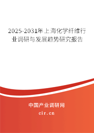 2025-2031年上?；瘜W纖維行業(yè)調研與發(fā)展趨勢研究報告