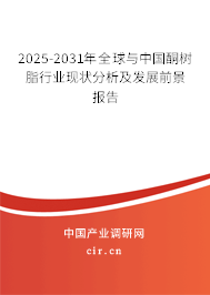 2025-2031年全球與中國(guó)酮樹(shù)脂行業(yè)現(xiàn)狀分析及發(fā)展前景報(bào)告