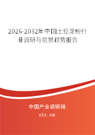 2025-2031年中國土豆淀粉行業(yè)調(diào)研與前景趨勢(shì)報(bào)告