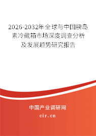 2024-2030年全球與中國胰島素冷藏箱市場深度調(diào)查分析及發(fā)展趨勢研究報告