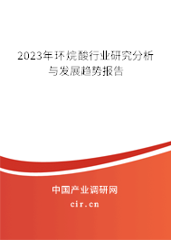 2023年環(huán)烷酸行業(yè)研究分析與發(fā)展趨勢報告 2023年環(huán)烷酸行業(yè)研究分析與發(fā)展趨勢報告