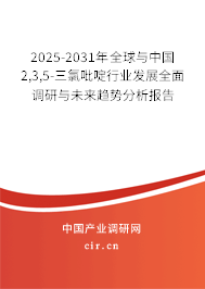 2025-2031年全球與中國2,3,5-三氯吡啶行業(yè)發(fā)展全面調(diào)研與未來趨勢分析報告