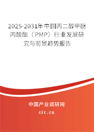 2025-2031年中國丙二醇甲醚丙酸酯(PMP)行業(yè)發(fā)展研究與前景趨勢報(bào)告 2025-2031年中國丙二醇甲醚丙酸酯(PMP)行業(yè)發(fā)展研究與前景趨勢報(bào)告