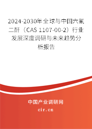 2024-2030年全球與中國(guó)六氟二酐（CAS 1107-00-2）行業(yè)發(fā)展深度調(diào)研與未來(lái)趨勢(shì)分析報(bào)告
